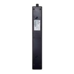 Barra Multicontacto Barracuda Sp106U 6 Contactos Nema 5-15 + 3 USB, Color Negro