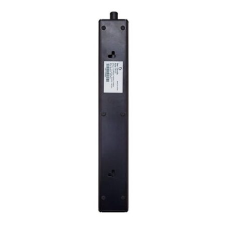 Barra Multicontacto Barracuda Sp106U 6 Contactos Nema 5-15 + 3 USB, Color Negro