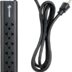 Barra Multicontacto Steren 905-210 6 Salidas Americanas/Europeas, 15A, 1.7 M, Negro