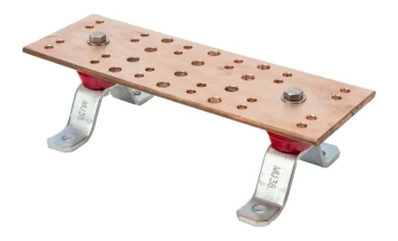 Barra De Union Para Telecomunicaciones Linkedpro Lp-Bus-Tmx12 12″ X 4″ X 1/4″/Incluye Montaje Para Muro Y Aisladores