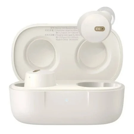 Audifonos Inalambricos C/Microfono Baseus A00023800223-00 Bowie E18/Bluetooth 5.3 Tws/Color Blanco