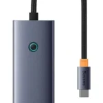 Hub USB-C Baseus B0005280B811-08 4 Puertos/USB 3.0/USB-C/5V