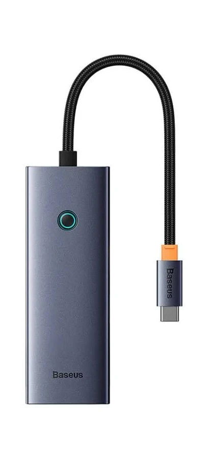 Hub USB-C Baseus B0005280B811-08 4 Puertos/USB 3.0/USB-C/5V