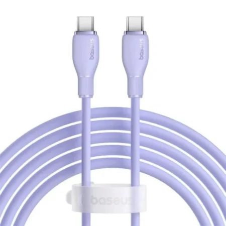 Cable USB-C A USB-C Baseus P10355702111-B1 1.2Metros/5A 100W/Color Negro/Carga Rapida