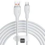 Cable USB-C A USB-C Baseus P10355702221-B1 1.2Metros/5A 100W/Color Blanco/Carga Rapida