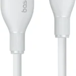 Cable USB-C A USB-C Baseus P10355702221-B1 1.2Metros/5A 100W/Color Blanco/Carga Rapida
