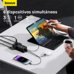 Power Bank Baseus Psla030101 30W/Cable De Alimentacion De 1.5 M/Color Negro