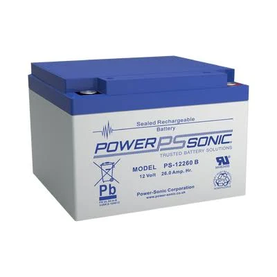 Baterias De Respaldo 12V Power Sonic Ps-12260-B 26Ah/Agm/Vrla/Terminales M5/Reconocida Ul