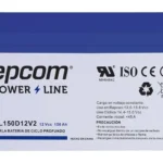 Bateria 12Vcc/150Ah Epcom Powerline Pl150D12V2/Ul/Tecnologia Agm-Vrla/Ciclo Profundo/Fotovoltaica/Terminales T5