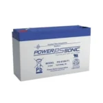 Bateria De Respaldo 6V, 12Ah, Power Sonic Ps-6100-F2 Agm/Vrla, 5 Años Vida Util, Terminales F2, Reconocida Ul