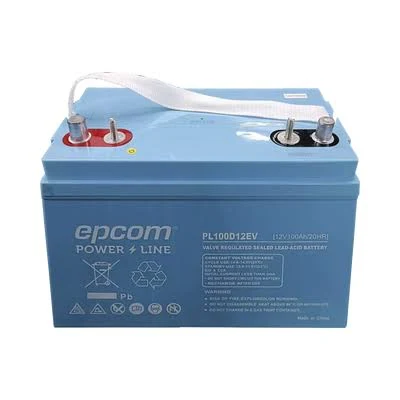 Bateria Marina De Ciclo Profundo Epcom Powerline Pl100D12Ev, 12V@100Ah/Agm-Vrla/Terminal F22/620A Cca Para Autos Electricos, Lanchas, Carritos De Golf