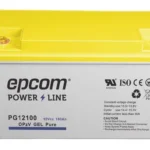Bateria De Gel Epcom Powerline Pg12100, Opzv/12V/100Ah/Ciclo Profundo Para Aplicaciones Fotovoltaicas