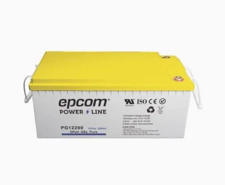 Bateria De Gel Epcom Powerline Pg12200, Opzv/12V/200Ah Para Aplicaciones Fotovoltaicas