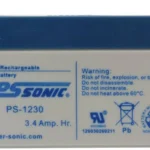 BATERIA DE RESPALDO 12V/3.4AH POWER SONIC PS-1230