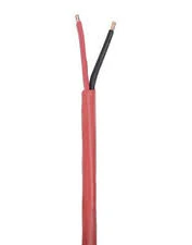 Bobina De Alambre Genesis 4306-1104/1000 Resistente A La Intemperie P/Aplicaciones En Sistemas De Deteccion De Incendio Y Sistemas De Evacuacion/2X18 Awg/305M/Color Rojo