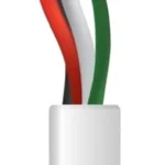 Bobina De 305Mts Genesis 2104-1101/1000 Cable De Cobre, 4X22 Awg, Riser, Para Interior, Color Blanco, Para Aplicaciones De Alarmas De Intrusion Y Automatizacion
