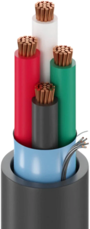 Bobina De 305Mts Belden 5202Fe 0081000/Cable Para Seguridad Y Sonido/Forro Pvc/4 Conductores Calibre 16 Awg Multifilar/100% Cobre Blindado/P/Interior/Color Gris