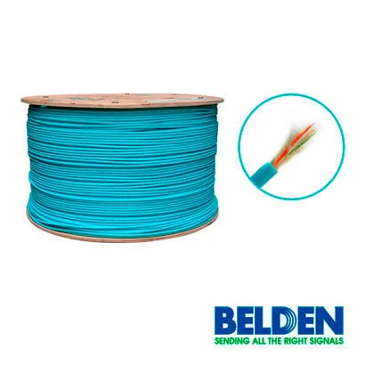 Bobina De Fibra Optica Belden Fi3D006R9 Interior Multimodo/6Hilos/Om3 Aqua 1640Ft/500 Mts
