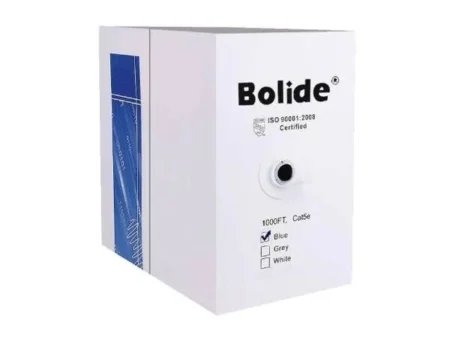 Bobina De Cable De Red Utp Bolide Cat5E 23Awg 30Mhz 100Mts Cobre Azul Bp0033/Cat5E/Cmx-100