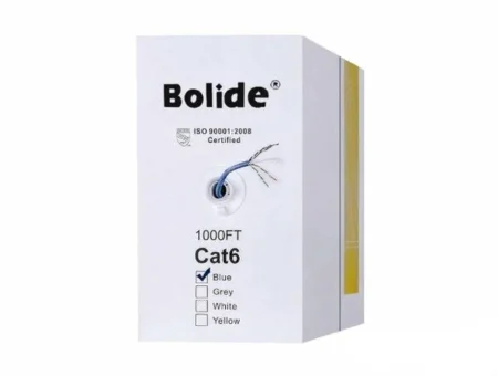 Bobina De Cable De Red Utp Bolide Cat6 23Awg 550Mhz 305Mts Cobre Blanco Bp0033/Cat6/Cmr-White