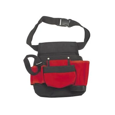 Bolsa De Herramienta Para Cintura Epcom Powerline Epbb01 Con Multiples Compartimientos/21X11.5X3.4Cm/Color Negro-Rojo