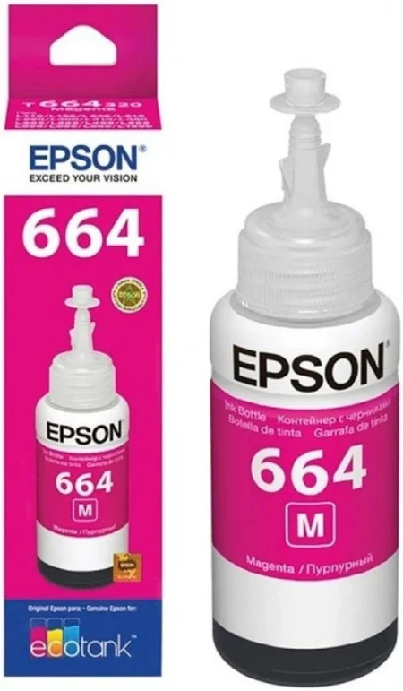 ##BOTELLA DE TINTA MAGENTA EPSON T664320 PARA L210, T664320-AL (OPENBOX)
