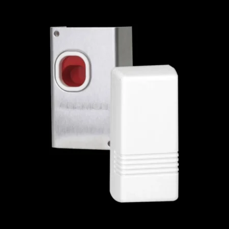Boton De Panico 269R Inalambrico Honeywell Turbopanic3, Con Transmisor, De Bateria, Aluminio/Rojo/Blanco