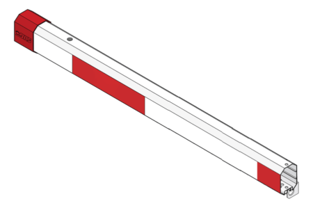 Brazo Octagonal De 4.2M Dks Doorking De Aluminio/Compatible Con Iluminacion Rojo-Verde/Bandas Reflectantes/1601-555
