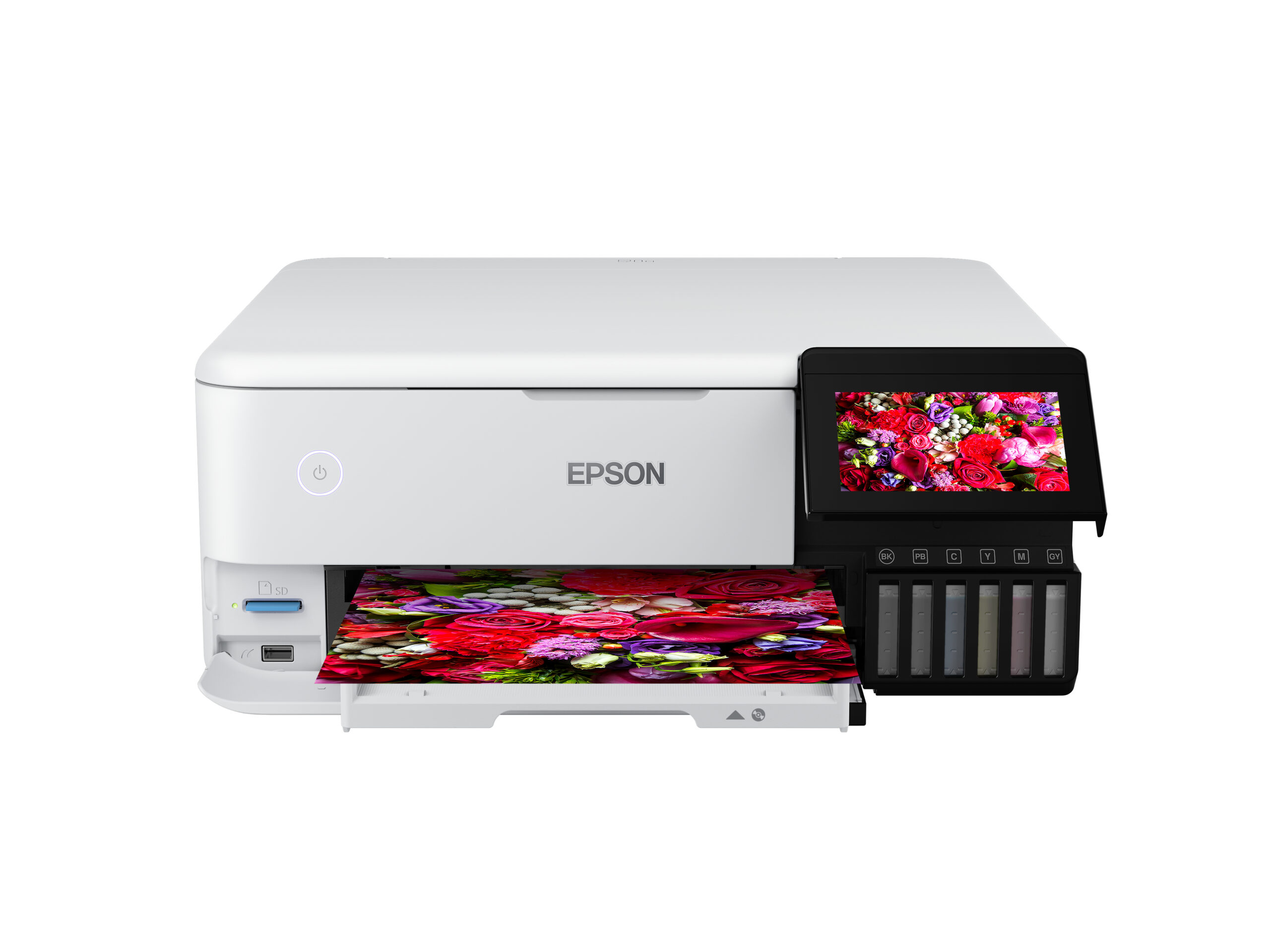 Multifuncional Epson Ecotank L8160 Color/inyeccion De Tinta/wifi/usb/16ppm, C11cj20301