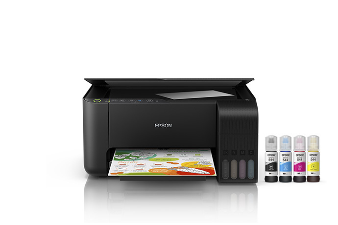 Multifuncional Epson Ecotank L3250 Wifi/negro 33ppm/color 15ppm/tinta Continua/usb, C11cj67301