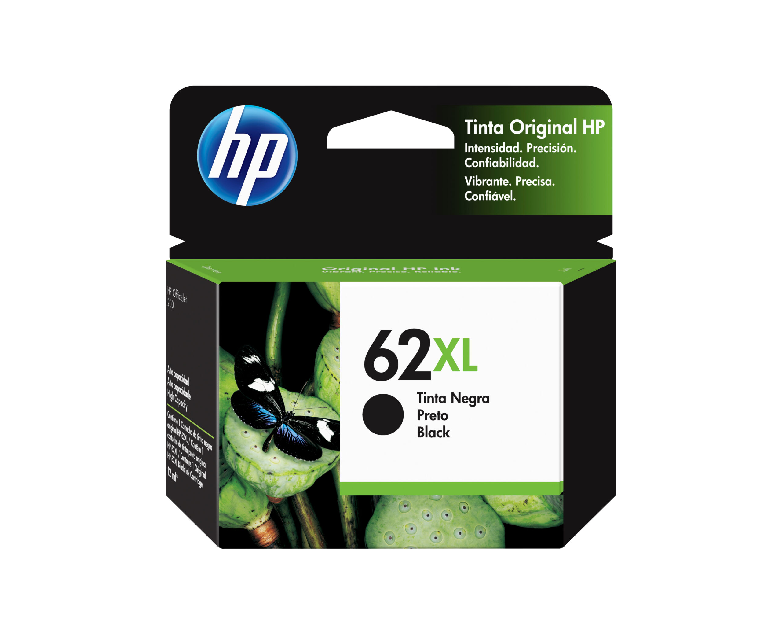 Cartucho De Tinta Hp 62xl Negro, C2p05al