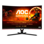 Monitor 32" AOC C32G3E 1920X1080P 165Hz/2Hdmi/VGA/Displayport/Aspecto 16:9/Bisel Ultra Delgado