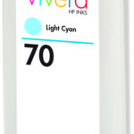 Tinta HP 70 Cyan Claro 130Ml Tinta Amplio Formato, C9390A