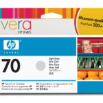 Tinta HP Lf 70 Gris Claro Designjet 130Ml, C9451A