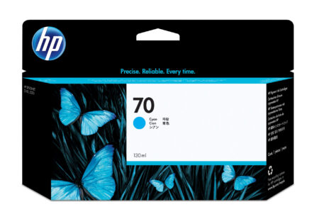 Tinta HP 70 Pigmento Cyan 130Ml Amplio Formato, C9452A
