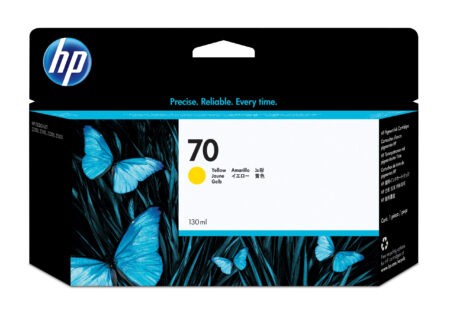 Tinta HP 70 Pig Amarillo 130Ml Amplio Formato, C9454A