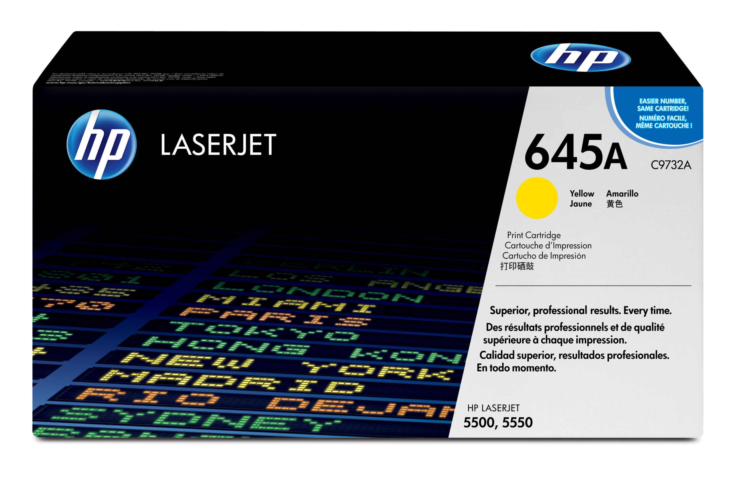 TONER HP C9732A AMARILLO P/LASERJET 5500