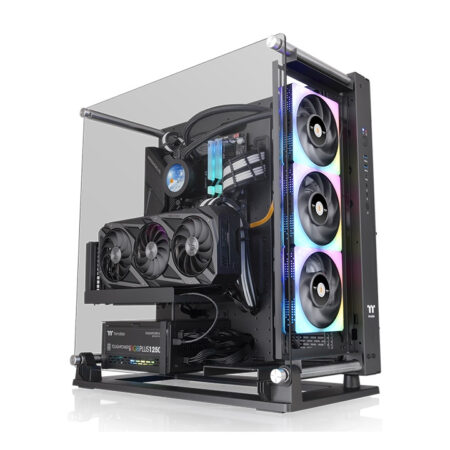 Gabinete Thermaltake Core P3 Tg Pro Negro – ATX/E-ATX/Micro ATX/Mini-Itx, USB 3.0, Sin Fuente, Sin Ventiladores Instalados