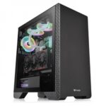 Gabinete Thermaltake S300 Tg Black Mid Tower, ATX/Micro-ATX/Mini-Itx, USB 2.0/3.0, Sin Fuente, 1 Ventilador Instalado