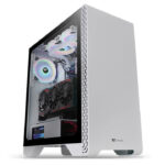 Gabinete Thermaltake S300 Tg Snow/Tempered Glass Snow Edition/Blanco/Torre/ATX/Sin Fuente, Ca-1P5-00M6Wn-00