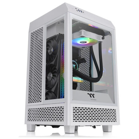 Gabinete Thermaltake Tower 100 Snow,  Con Ventana Rgb, Mini-Tower, Mini-Itx, USB 3.0, Sin Fuente