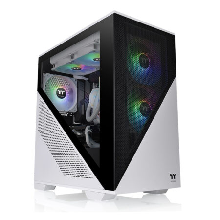 Gabinete Thermaltake Divider 170 Tg Snow Argb Micro Tower – Micro-ATX/Mini-Itx, USB 3.0/2.0, Sin Fuente, 2 Ventiladores Argb Instalados