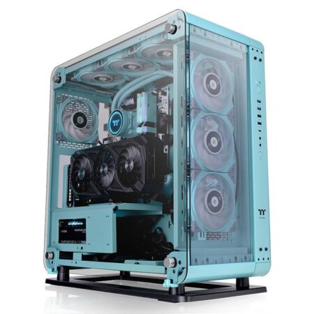 Gabinete Thermaltake Core P6 Tempered Glass Turquoise Mid Tower – ATX/Mini-Itx/Micro-ATX, USB 2.0/3.0, Sin Fuente