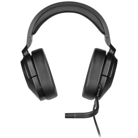 Corsair Hs55 – Auriculares Envolventes Para Juegos (Sonido Envolvente Dolby Audio 7.1 – Ligeros, Compatibilidad Multiplataforma), Carbono