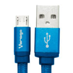 Cable USB A Micro USB De 1 Metro Azul, Vorago Cab-113-Bl