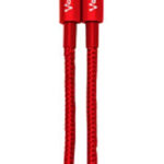 Cable De Audio Auxiliar 3.5Mm Rojo Metalico Vorago Cab-115