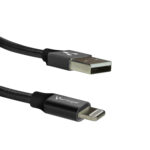 CABLE APPLE LIGHTNING USB DE 1 METRO NEGRO VORAGO CAB-119-BK