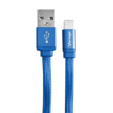Cable Apple Lightning USB De 1 Metro Azul Vorago Cab-119-Bl