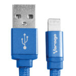 Cable Apple Lightning USB De 1 Metro Azul Vorago Cab-119-Bl