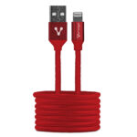 Cable Apple Lightning USB De 1 Metro Rojo Vorago Cab-119-Rd